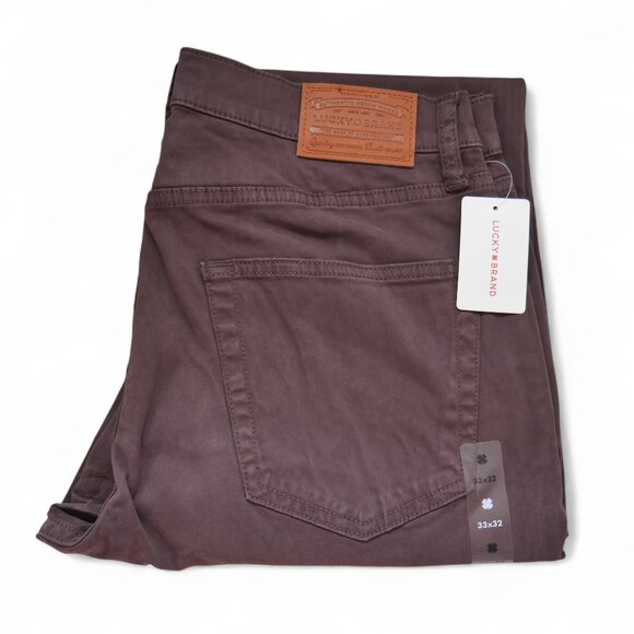 Lucky Brand 412 Sateen Jean Pants Men's Size 33x32 Athletic Fit Slim Leg NWT - Picture 8 of 8